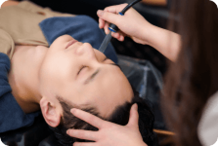 Relaxation with warm water rinse